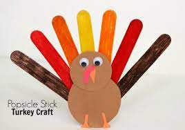 19 Easy Thanksgiving Crafts For Preschoolers Easy Thanksgiving Crafts Popsicle Stick Crafts For Kids Craft Stick Crafts