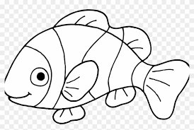 Illustration of a fierce dinosaur with rocks. Clown Fish Coloring Page Free Printable Pages For Kids Fish Black And White Free Transparent Png Clipart Images Download