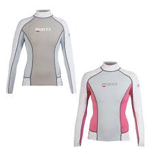 mares womens rash guard long sleeve she dives blue fog 14