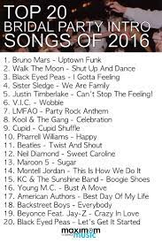 Top 20 Bridal Party Intro Songs Of 2016 Wedding Entrance Songs Wedding Songs Reception Bridal Party Entrance Song