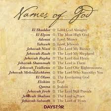 Names Of God Jehovah Shalom Jehovah Jireh El Olam El Shaddai El Elyon Yahweh Names Of God Jehovah Biblical Names