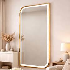 Barby Mirrors Espejos | Espejo Ovalado Marco Dorado Con Luz Led Amarilla  Calida Medidas 170x70 | Instagram