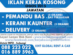 Kerja kosong / job vacancy (based in kota via fayjesselton.blogspot.my. Kerja Kosong Kota Kinabalu Ogos 2020