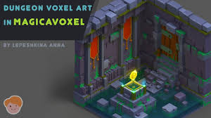 Want to discover art related to voxelart? Dungeon Voxel Art In Magicavoxel Youtube