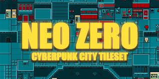 Neo Zero - Cyberpunk City Top-Down Tileset by yanin