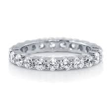 Wedding Rings Cubic Zirconia Rings That Look Real High Quality Throughout Fake Diamond Wedding R Sterling Silver Wedding Rings Eternity Ring Wedding Ring Bands