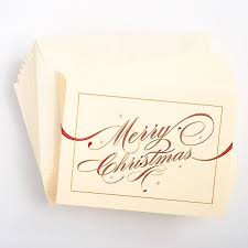 Merry christmas holiday greeting cards. Engraved Merry Christmas Card Set Paper Source