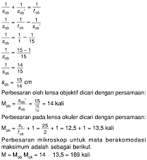 Pada mikroskop lensa okuler berperan sebagai kaca pembesar atau lup. Sebuah Mikroskop Menggunakan Lensa Objektif Dan Lensa Okuler Yang Masing Masing Dengan Fokus 1 Mas Dayat