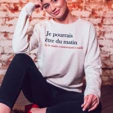 ℗ sony music entertainmentreleased on: Sweat Shirt Femme Je Pourrai Etre Du Matin