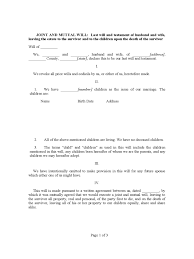 2 likes · 1 talking about this. Joint And Mutual Will Form Sample Free Download