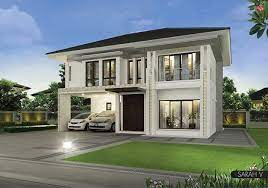 แบบบ าน 2 ช น แลนด โฮม ภายนอกบ าน ร ปแบบบ าน ผ งบ าน