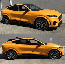 The vehicle was introduced on november 17, 2019, and went on sale in december 2020 as a 2021 model. Ford Mustang Mach E On Twitter First Real Pics Of The Mach E Gt Performance Edition In Cyber Orange Https T Co Ugld051sat