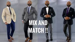 Reinvented classics and timeless essentials in wool, linen and cotton; How To Mix And Match Men S Suits Mix And Match Suits Youtube
