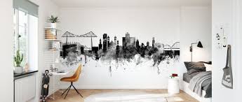 Middlesbrough Skyline Black And White Fotobehang Online Photowall