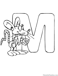 Printables alphabet m coloring sheets. Printable Letter M Coloring Page