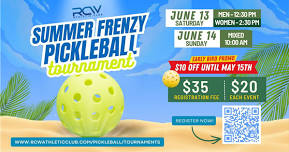 Summer Frenzy Pickleball Tournament