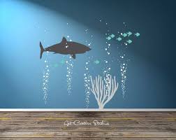 Waves Decal Set Of Three 44 Inch Wide Stickers Ocean Decal Kid Ocean Themed Bedroom Baby Boy Room Nursery Ocean Nursery