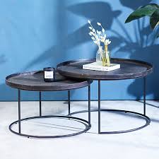 At next, our collection of coffee tables range from small and round to marble and glass styles. Round Nesting Coffee Tables Terrain