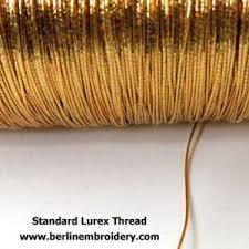 Standard Lurex Thread Embroidery Designs Fabric Flowers Embroidery Thread