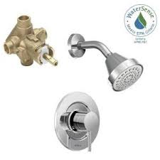 Moen Align Single Handle 1 Spray Shower Faucet Trim Kit With Valve In Chrome Valve Included T2192ep 25 Shower Faucet Moen Shower Faucet Kitchen Faucet Repair