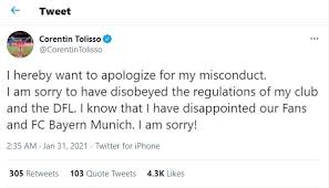 Corentin tolisso is a french professional football player who plays as a midfielder in the he has some pretty interesting tattoos on his body. Desperate To Make Tattoos Corentin Tolisso Gets Sanctions From Bayern Munich