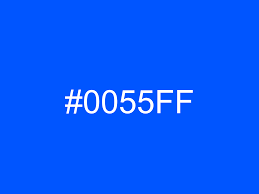 Hex 0055FF color