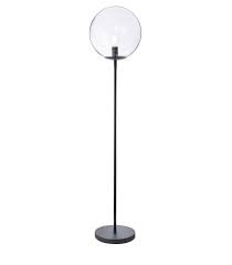 140 mm poids 1 kg diamètre intérieur du trou : Lampadaire Globus Pied Metal Noir Abat Jour Verre Lussiol Lighting