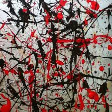 Check spelling or type a new query. Red Black And White Design Splatter Paint Walls Painting Diy Wall Art