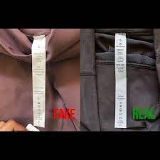 Fake Vs Real Lululekon Tell The Difference Some Differences Between Counterfeit And Authentic Lululemon Real Lulu Tag Wi Lululemon Fake Lululemon Athletic