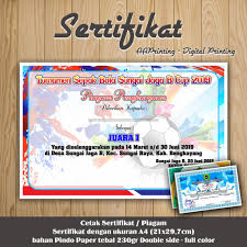 Ini mendorong ebadur rahman, pendiri dan kepala eksekutif nujum sport untuk merancang piagam atlet muslim. Cetak Sertifikat Piagam Bebas Custom Desain Full Color Double Side Shopee Indonesia