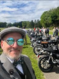Nothing beats the Classic 350 (IMHO)….Especially when choosing a bike to  ride in the Distinguished Gentleman's Ride! She's all polished and gassed  up and ready to go. Next Sunday is the ride!
