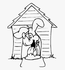 You could also print the image. Doghouse And Funny Dog Coloring Pages Dog House Clipart Black And White Hd Png Download Kindpng