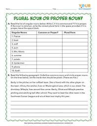 plural noun worksheets practice forming plurals