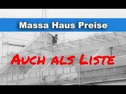 Da ich zunehmend emails bezüglich der hauskosten bekomme, möchte ich hier mal etwas näher darauf eingehen. Massa Haus Preise Was Kosten Lifestyle Bodenplatte Und Die Pakete Youtube