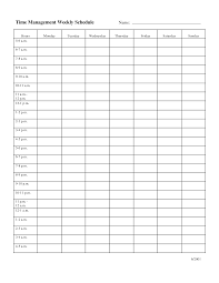 018 hour planner template time management weekly schedule