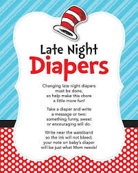 Instant Download Dr Seuss Late Night Diapers 8x10 Seuss Diaper Thoughts Cat In The Hat Baby Shower Baby Shower Etiquette Seuss Baby Shower Suess Baby Shower
