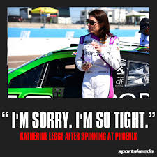 Katherine Legge had a tough start in...