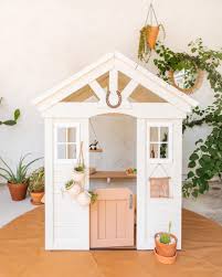 It will act as a simple playhouse, rest zone, and whatever. A Desert Inspired Kids Playhouse Makeover New Darlings Play Houses Backyard Kids Play Area Kids Playhouse Makeover