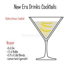 Such drinks, mostly flavoured with spices, were already popular in ancient times. Vesper Alcoholic Cocktail Vector Illustration Recipe Isolated Stock Vector Illustration Of Hand Design 131765728
