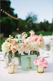 Mint Pink And Gold Rustic Wedding Wedding Table Summer Wedding Colors Wedding Mint Green