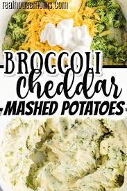 Broccoli Cheddar Mashed Potatoes Cheddar Mashed Potatoes Broccoli Cheddar Broccoli Recipes