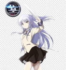 Seeking for free anime hair png images? Angel Costume Cosplay Anime Supernatural Angel Beats Purple Black Hair Manga Png Pngwing