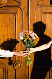 Check spelling or type a new query. A Guy Giving To His Girlfriend A Bouquet Of Flowers By Michela Ravasio