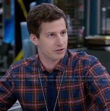 WornOnTV: Jake's blue and red plaid shirt