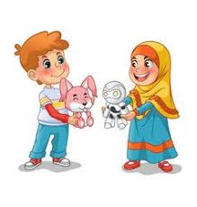 Cartoon Muslim Kid Presenting Royalty Free Vector Image Cartoon Character Design Friend Cartoon Muslim Girls