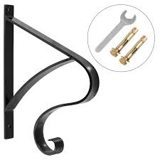 Wrought iron (9) overall length. 1 2 Step Wrought Iron Handrail Steel Proch Railing Stair Hand Rail Grab Safety Ebay