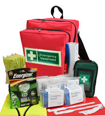 Health and first aid 1 x first aid kit (51 pieces) 6 x 3ply face mask. Care Home Emergency Evacuation Kit Grab Bag