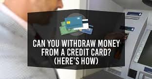 This allows you to move a sum of money. Can You Withdraw Money From A Credit Card Here S How Cardrates Com