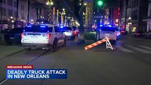 The suspect in the New Orleans vehicle ramming attack is Shamsud Din  Jabbar, a 42-year-old U.S. citizen from Texas. Authorities are working to  determine whether he had any affiliation with ISIS. Tap