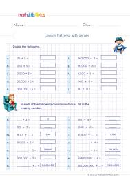 This lesson shows what happens to the decimal when multiplying by powers of 10. Fifth Grade Math Worksheets With Answers Pdf Free Printable Math Worksheets For Grade 5